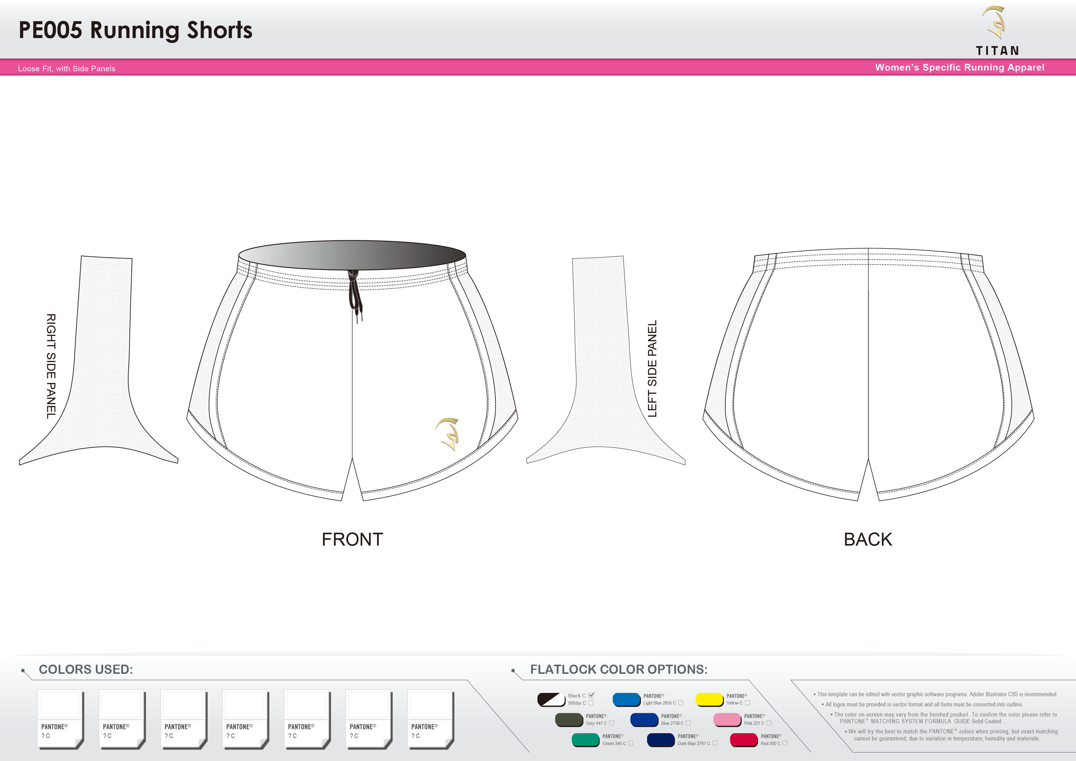 PE005 Women's Running Shorts