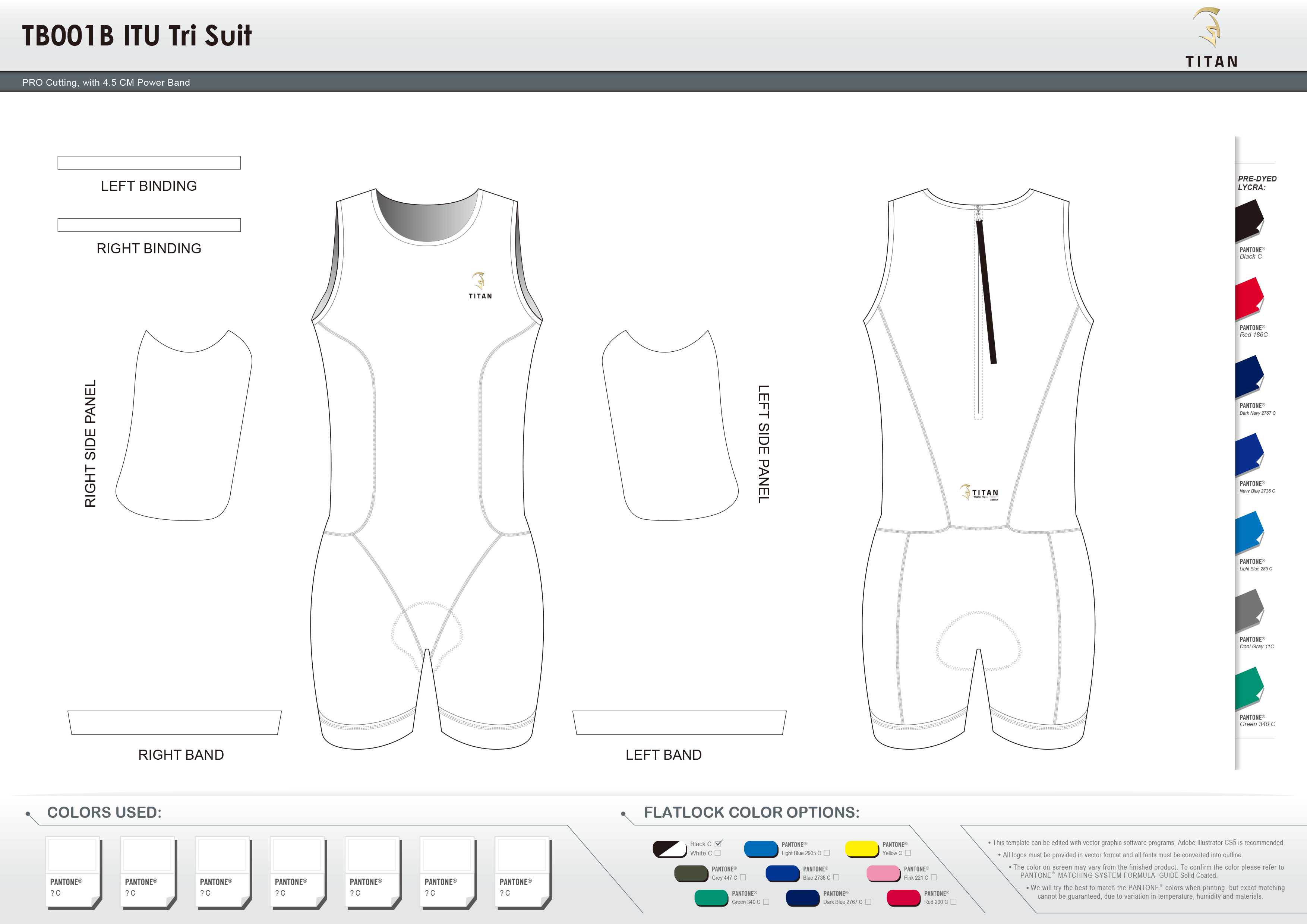 TB001B Men's ITU Tri Suit