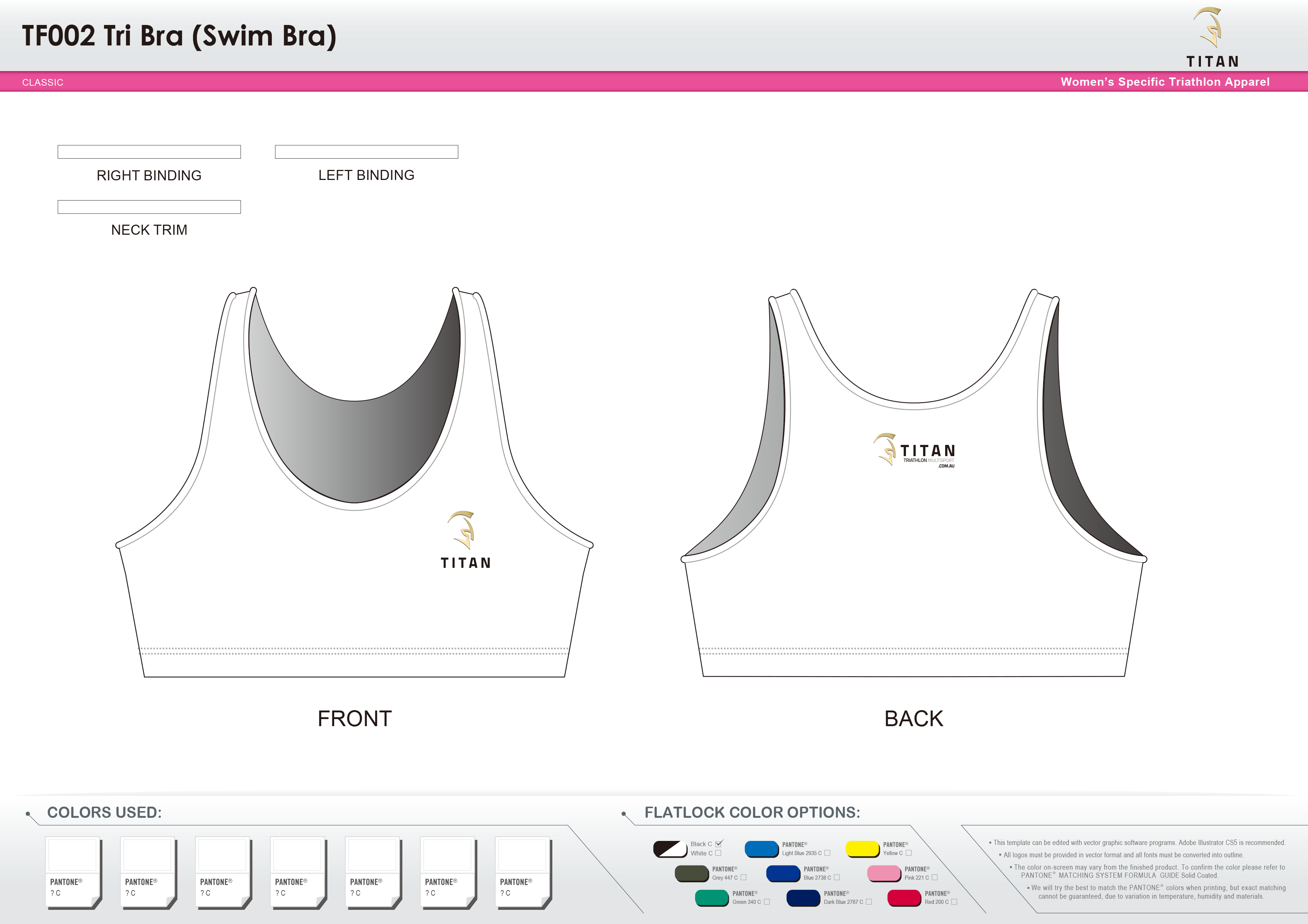 TF002 Women's Tri Bra