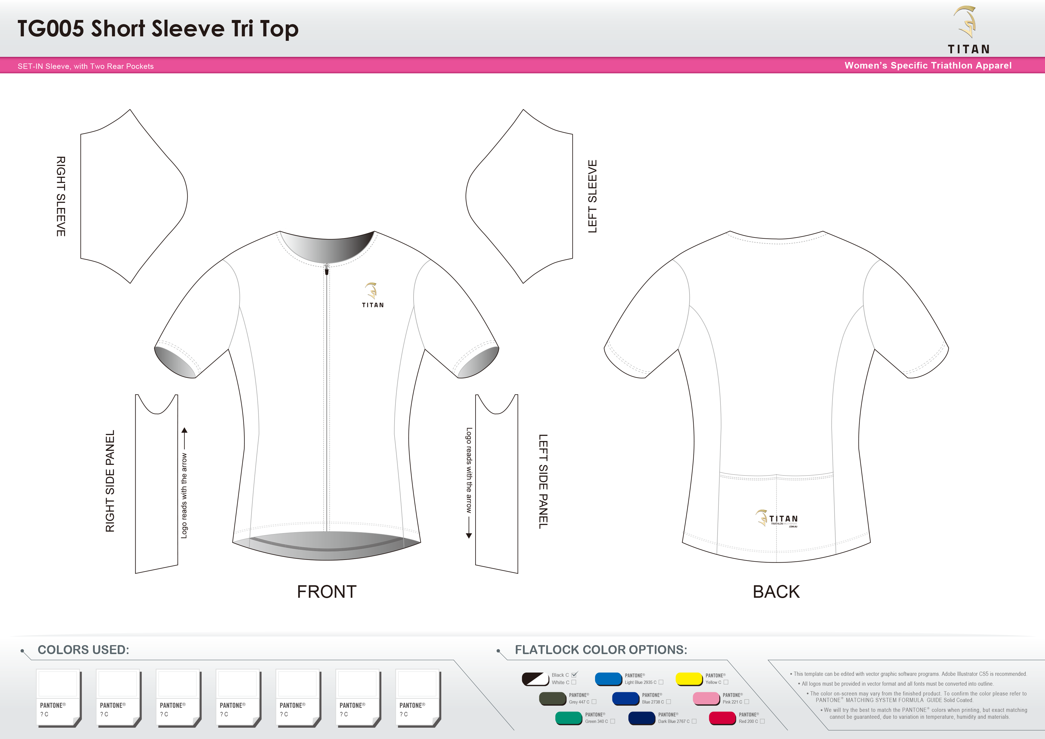 TG005 Short Sleeve Tri Top