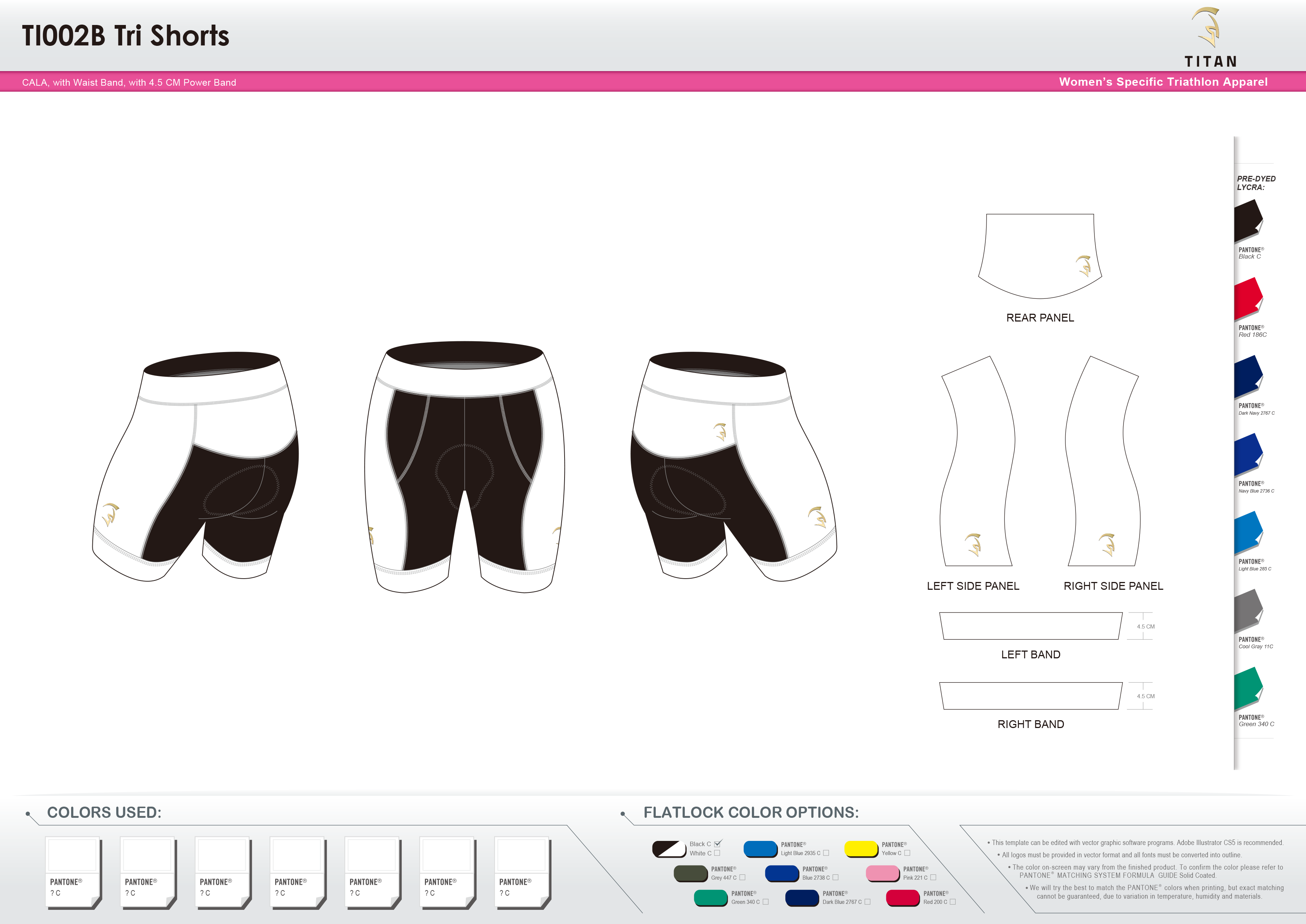 TI002B Women's Tri Shorts