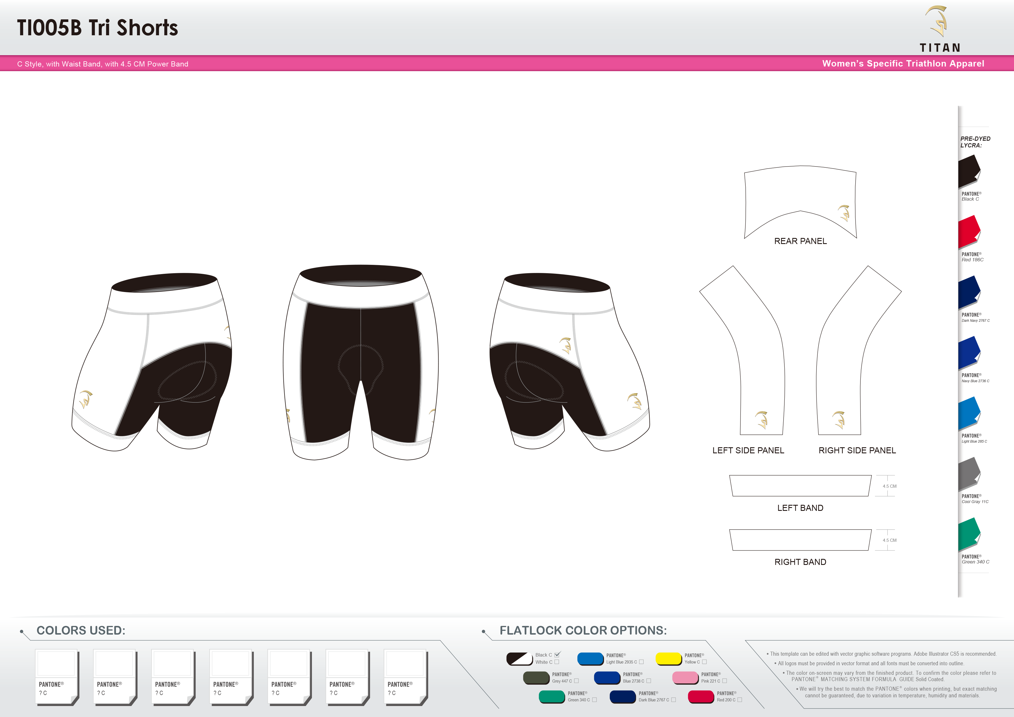 TI005B Women's Tri Shorts