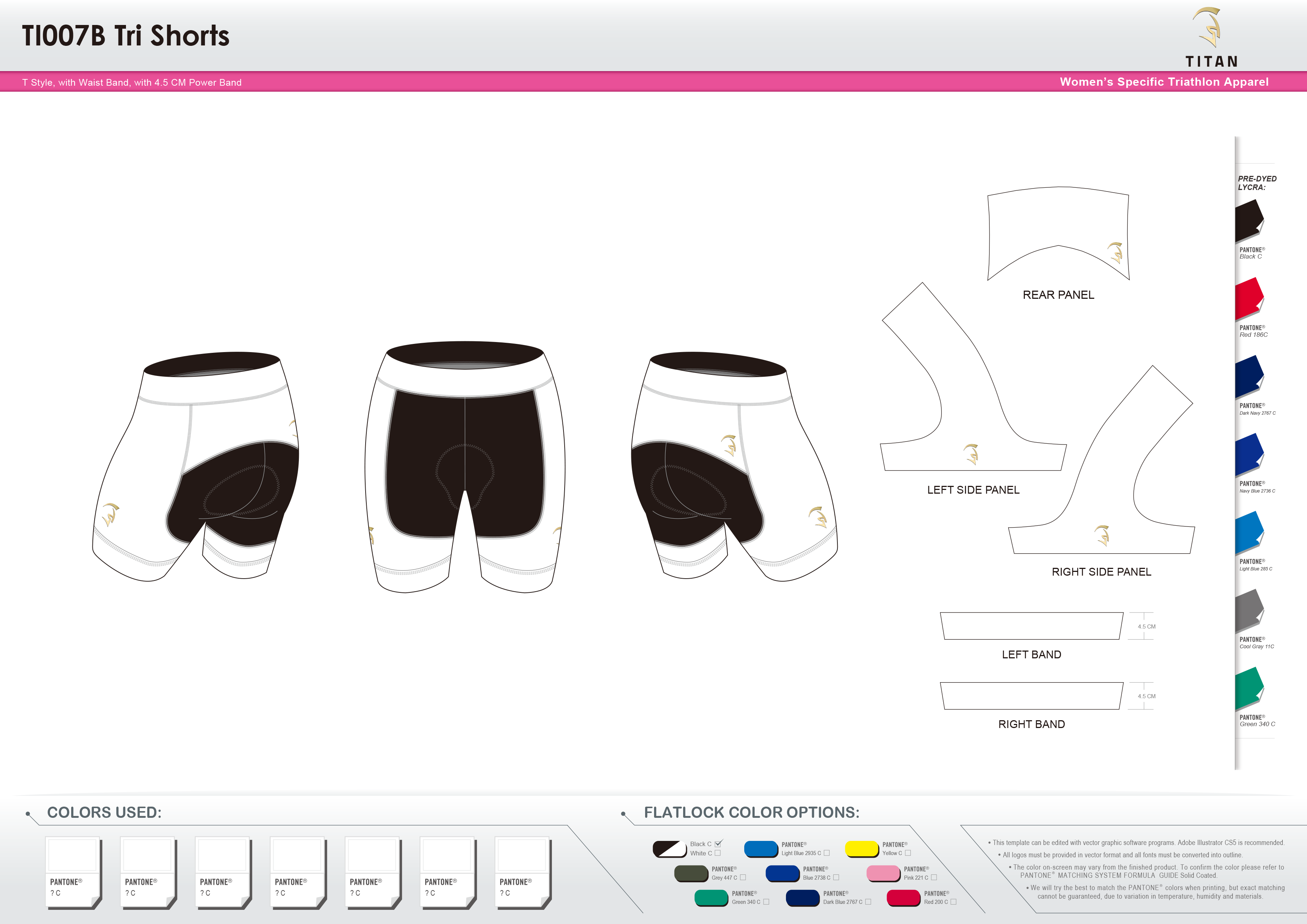 TI007B Women's Tri Shorts