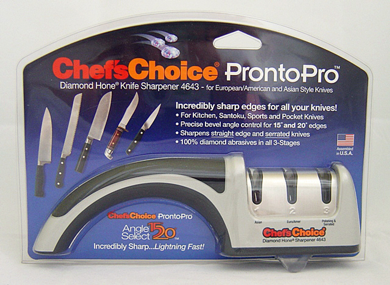 Chef'sChoice ProntoPro Professional Manual Knife Sharpener 4643 +