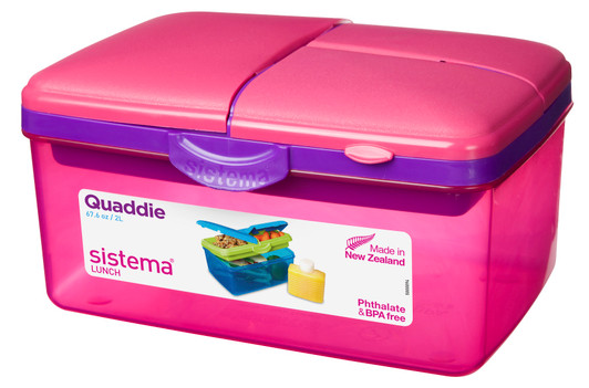 Sistema Lunch Box Slimine Quaddie 2L with water bottle – El-Fagala