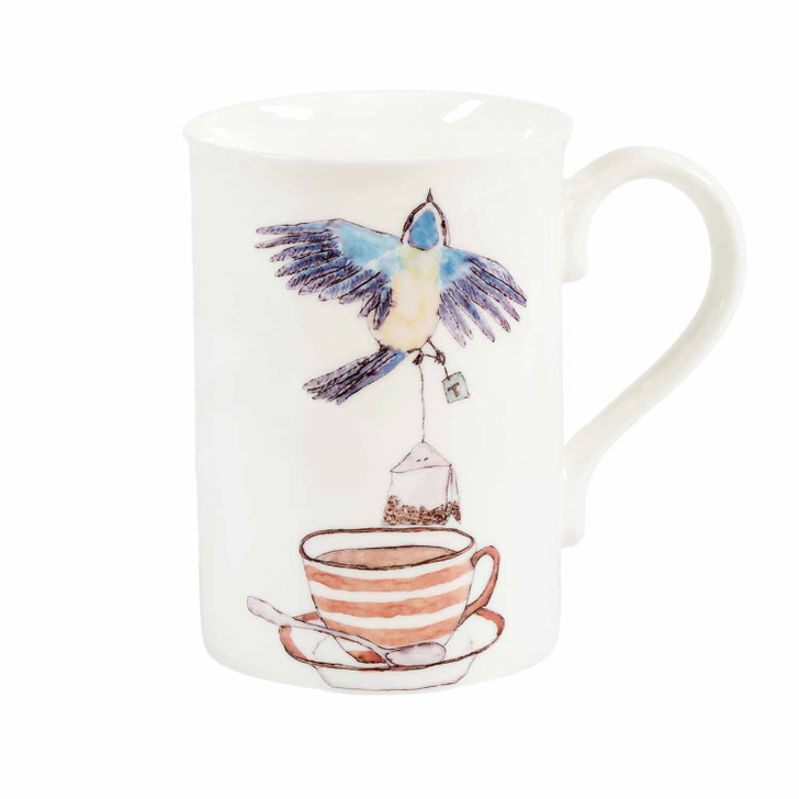 Mellor Ware Bird with Tea Bag Design Mug