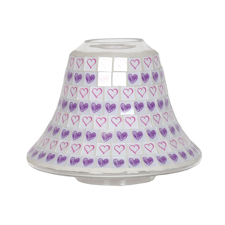 Aroma Lilac Heart Candle Jar Lamp