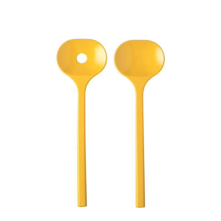 Mepal Bloom Salad Server Set Pebble Yellow