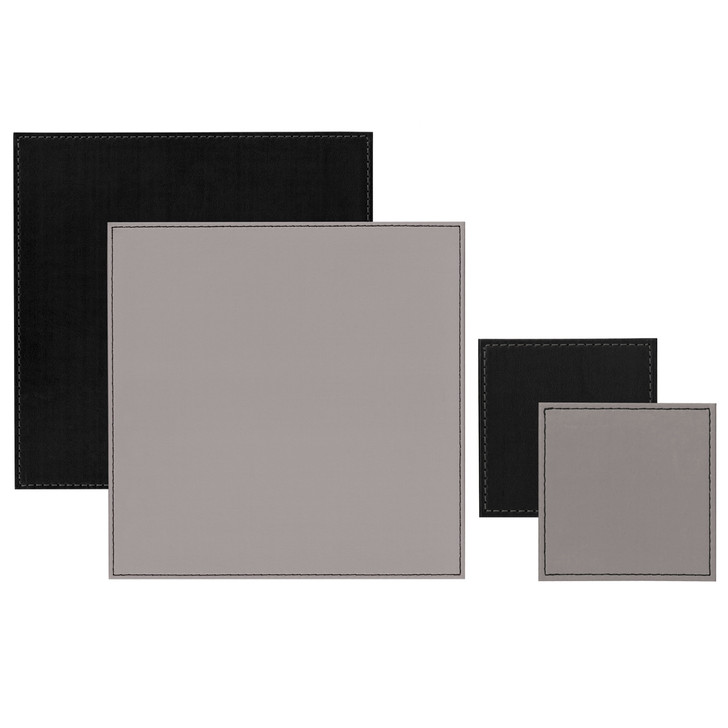 iStyle Reversible Grey and Black Placemats and Coasters