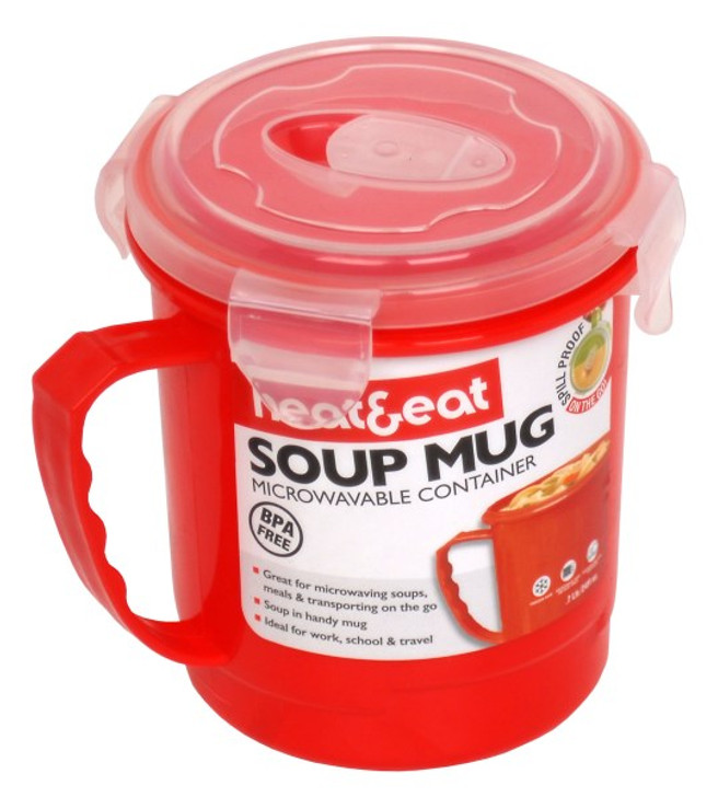 Heat and Eat Microwave Mug Red