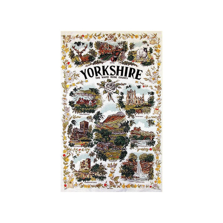 Stow Green The Lake District White Tea Towel