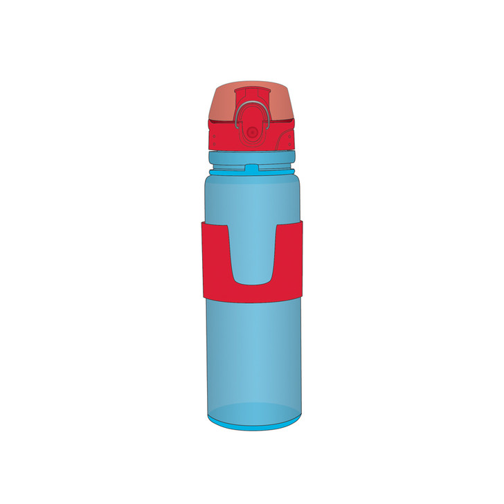 Porta Roller Drinks Bottle Blue and Red