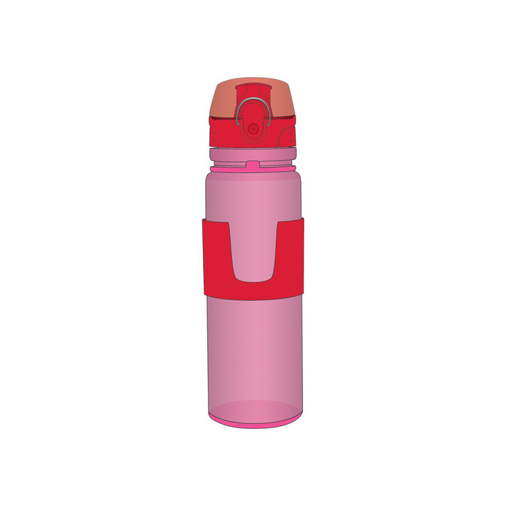 Porta Roller Drinks Bottle Pink and Red