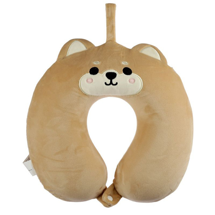 Resteazzz Cutiemals Shiba Inu Dog Plush Memory Foam Travel Pillow
