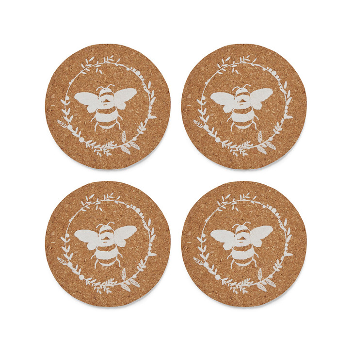 Cooksmart Bumble Bees Set of 4 Coasters