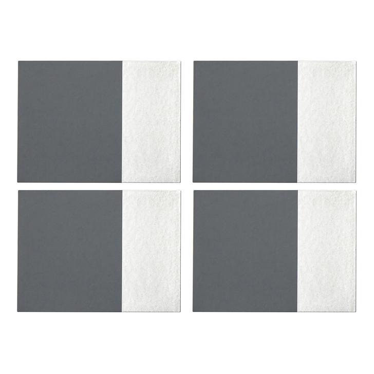 Premier Housewares Leather Effect Placemats Grey