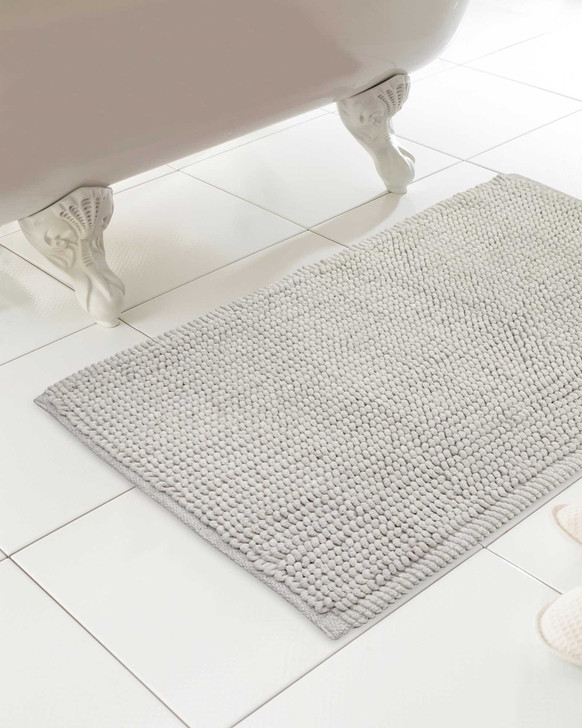 Microfibre Bobble Bath Mat Light Beige