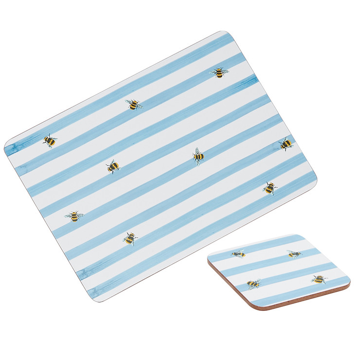 Joules Bee Stripe Placemats and Coasters