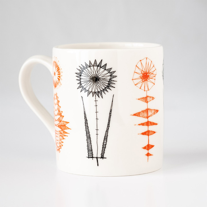 Carly Dodsley Orange Flower Mug