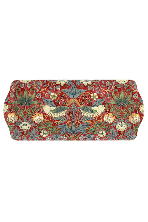 Pimpernel Morris and Co Strawberry Thief Sandwich Tray Red