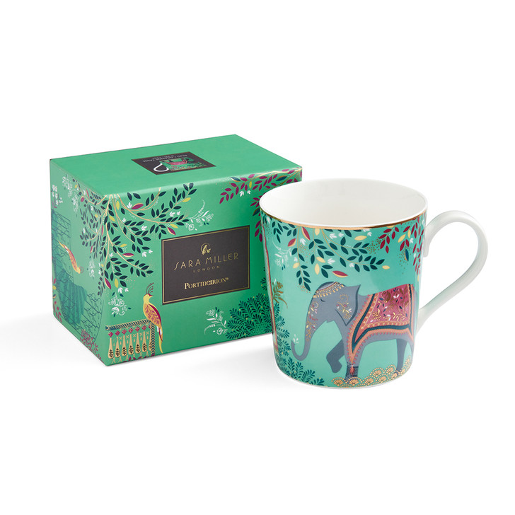 Sara Miller India Mug Elephant's Oasis