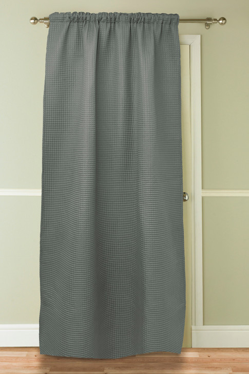 Aria Thermal Door Curtain Charcoal 117 x 213cm