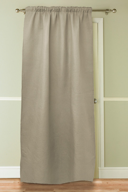 Aria Thermal Door Curtain Brown 117 x 213cm