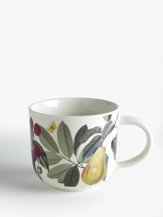 Kew Fruit And Floral White Mug