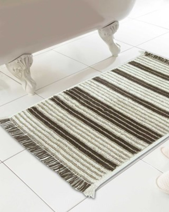 Meta Bathmat 46x76cm Natural Shower Floor Mat Absorbant Stylish and Soft