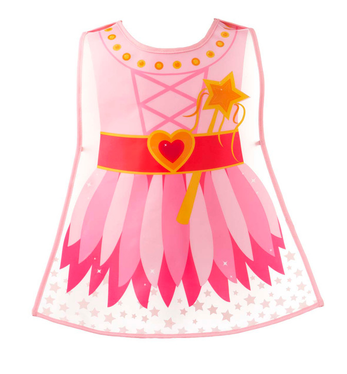 Cooksmart Children's PEVA Vinyl Tabard Apron Pink Fairy Princess