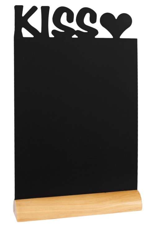 Securit Silhouette Table Chalkboard Kiss