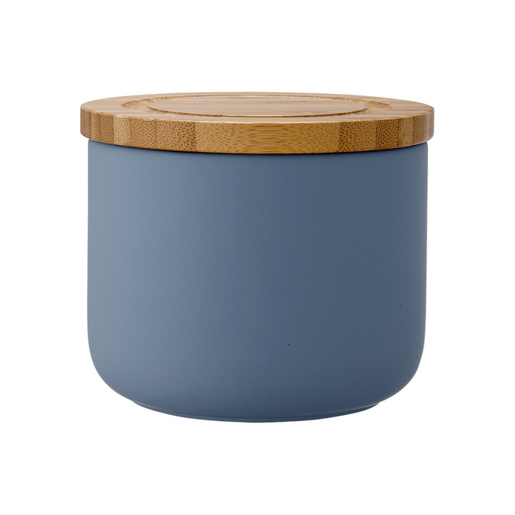 Ladelle Stak Soft Matt Dusky Blue Canister 9cm