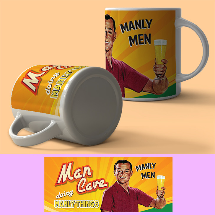 Original Metal Sign Co Mug Man Cave