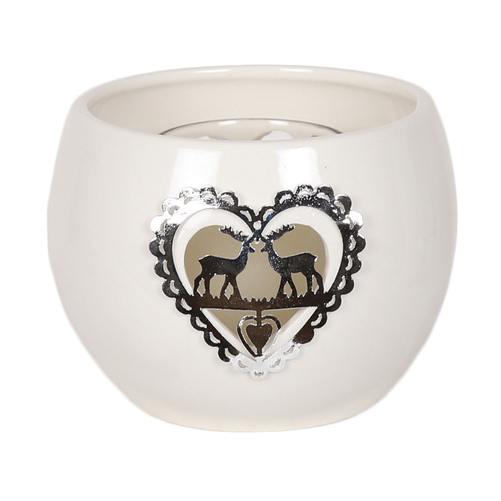 Aroma Reindeer Round Tealight Holder