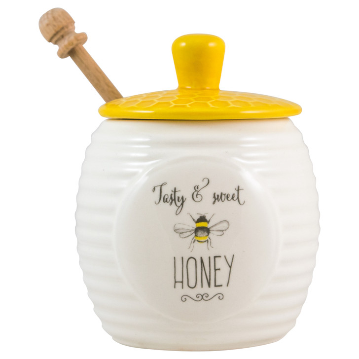 English Tableware Co. Bee Happy Honey Pot