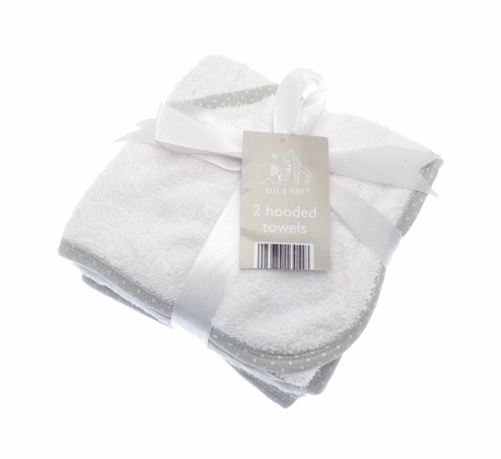 Elli and Raff Pack of 2 Hooded Towels
