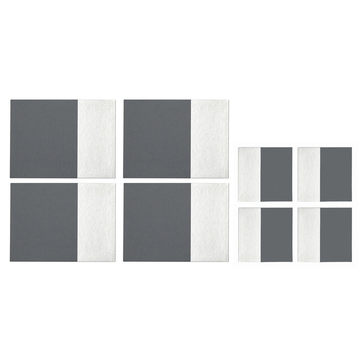Premier Housewares Leather Effect Placemats and Coasters Grey