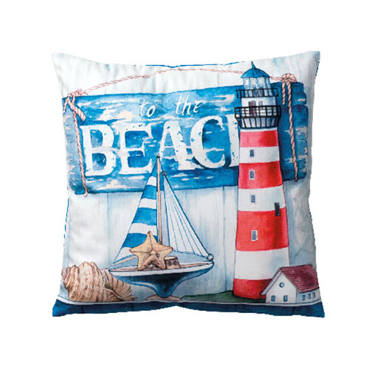 Ambiente To The Beach Velvet Cushion 34x34cm