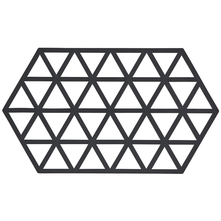 Zone Silicone Trivet Black Triangles