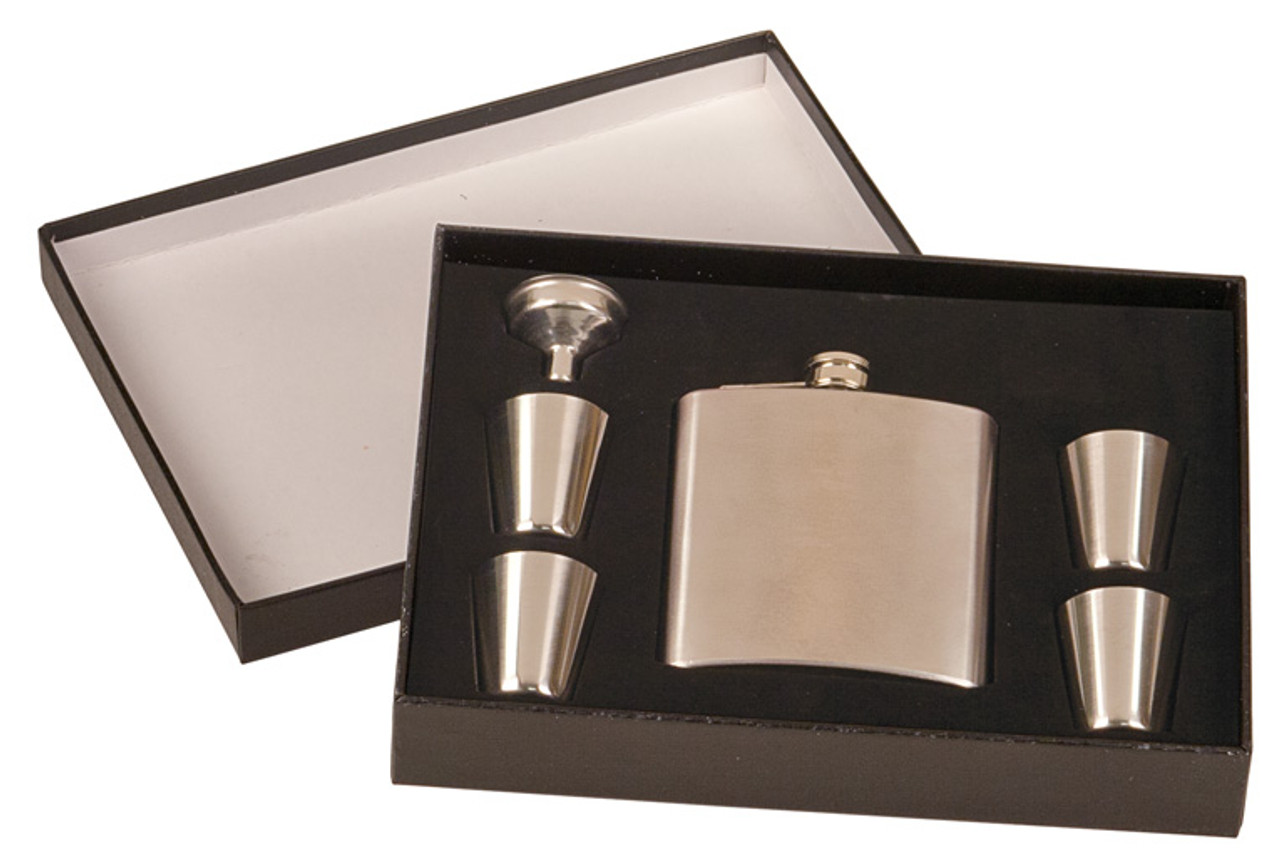 Stainless Steel Flask Set  Get The Six-Piece Set Today