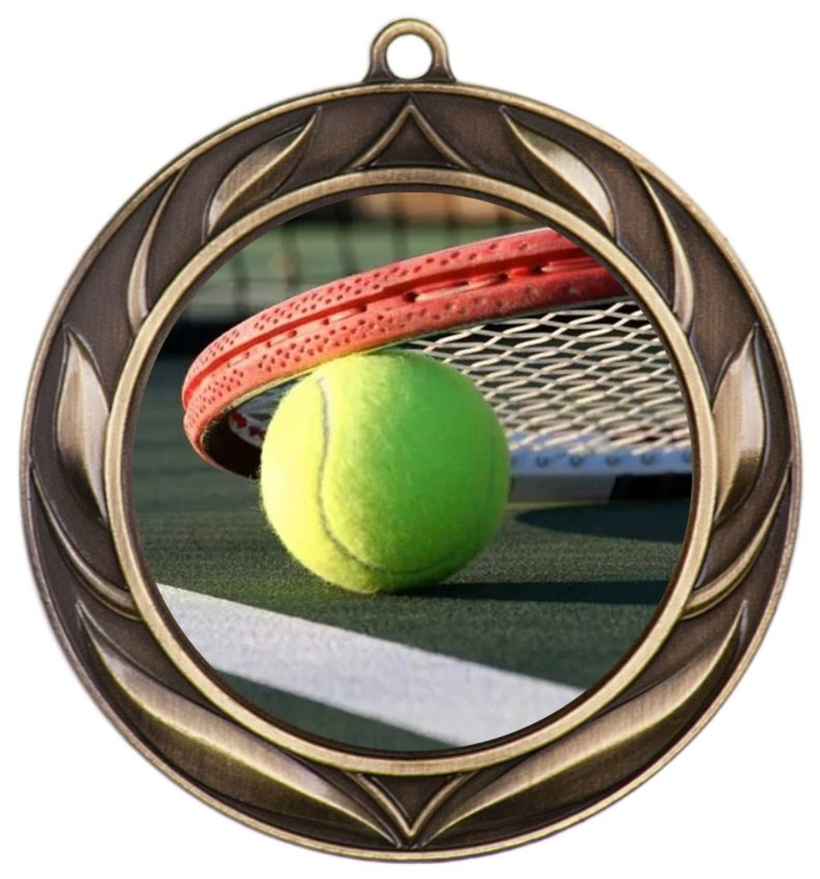 Tennis Racket Medal - Personalized Tennis Awards