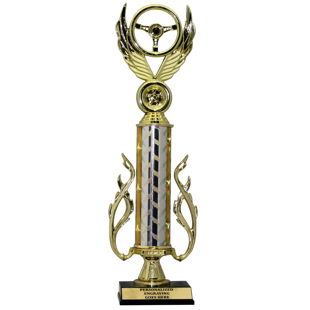 Customizable Single Column Winged Wheel Trophy Celebrate Automotive customizable-single-column-winged-wheel-trophy-celebrate-automotive