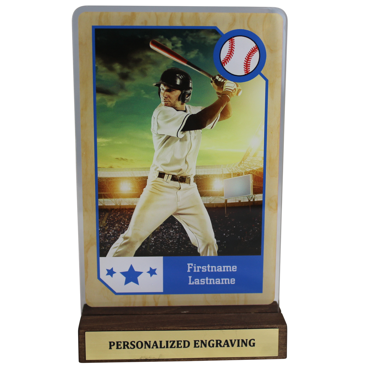 Personalized Baseball Card Acrylic