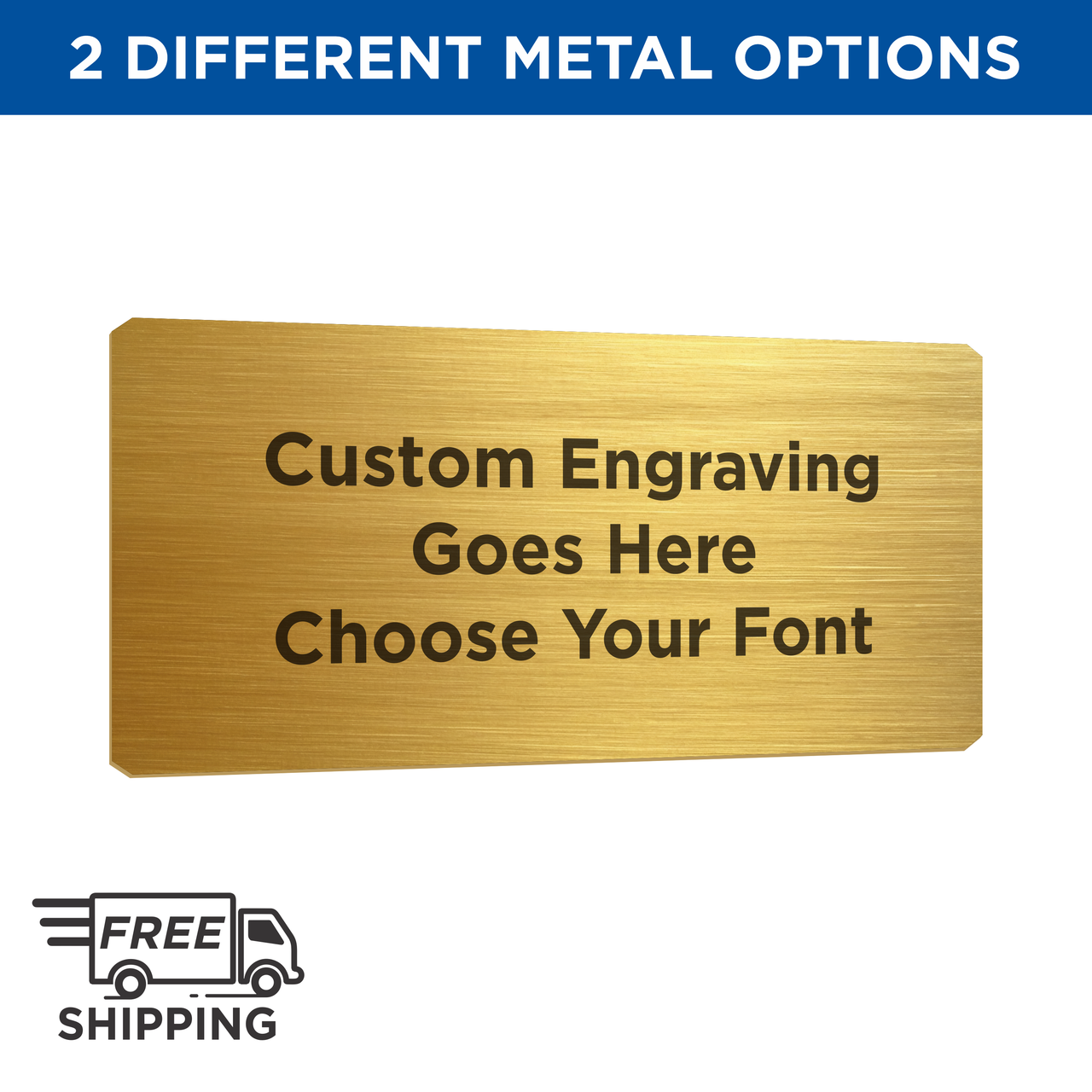 2x4 Brass Plate | Free Shipping | Bulk Order Save 40%