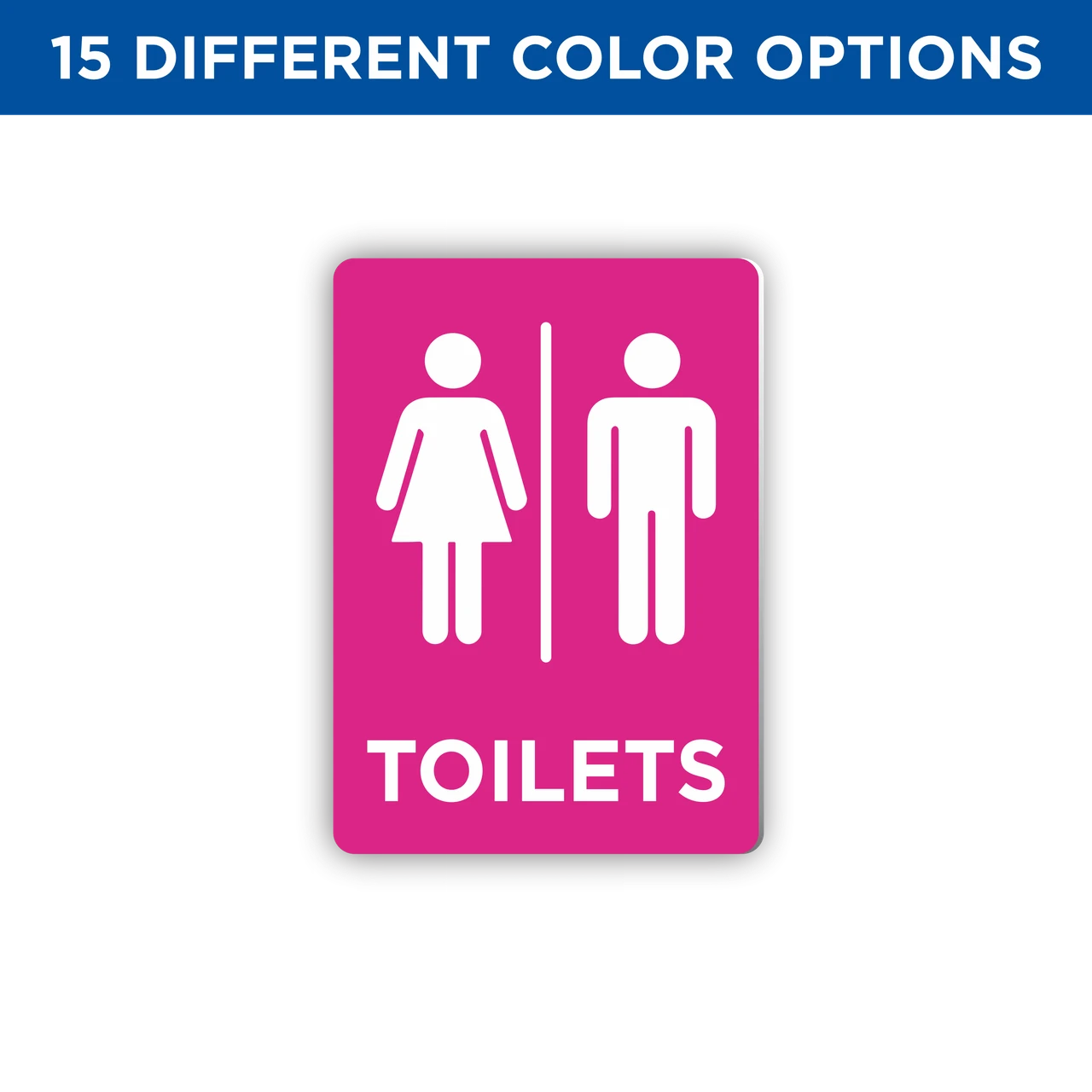 Bathroom Signs – 4x6 Engraved Plastic Restroom Signs (Male, Female