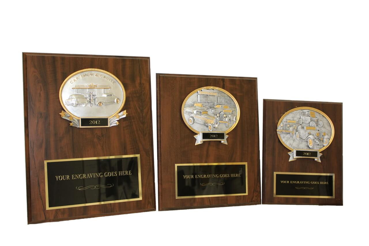 Resin Oval Plaques Car shows Custom Awards Trophy Outlet