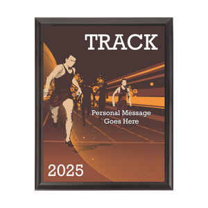 Track Event Plaque Black Track Event Plaque Black
