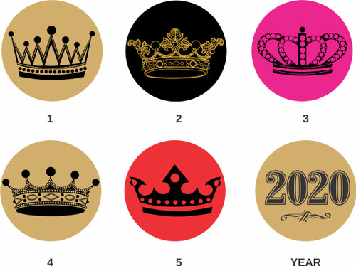 Classic Trophy Queen Logo Sticker
