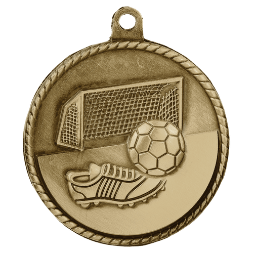 Gold Soccer High Relief Medals