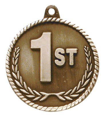 First Place High relief medal